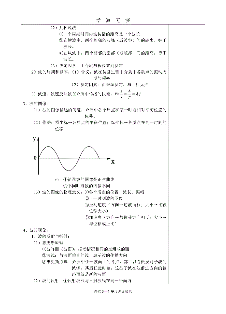 高中物理选修34复习讲义（2020年九月整理）.doc_第4页