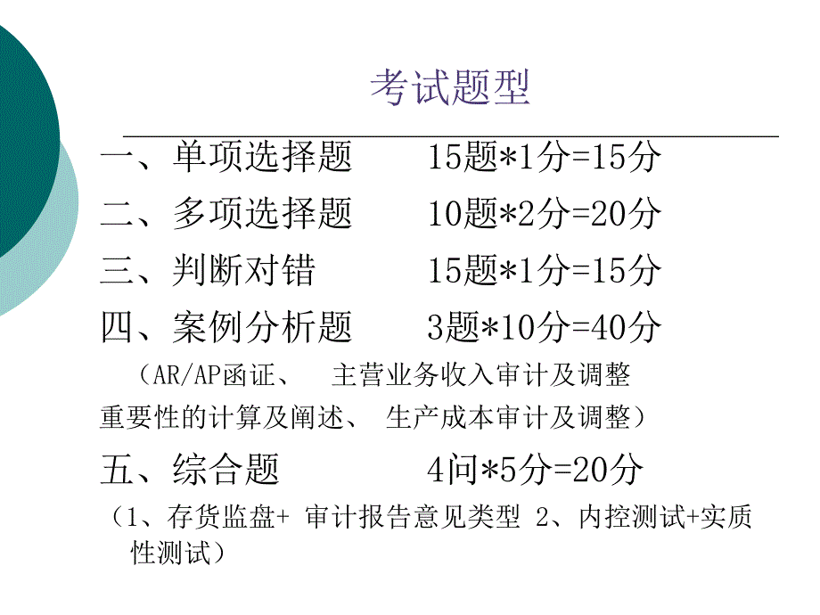 审计基础与实务 期末复习培训讲学_第3页