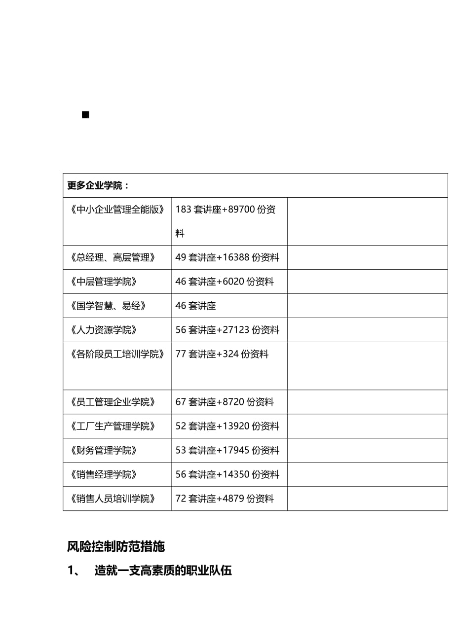 (2020年){财务管理风险控制}公司风险控制防范措施_第3页