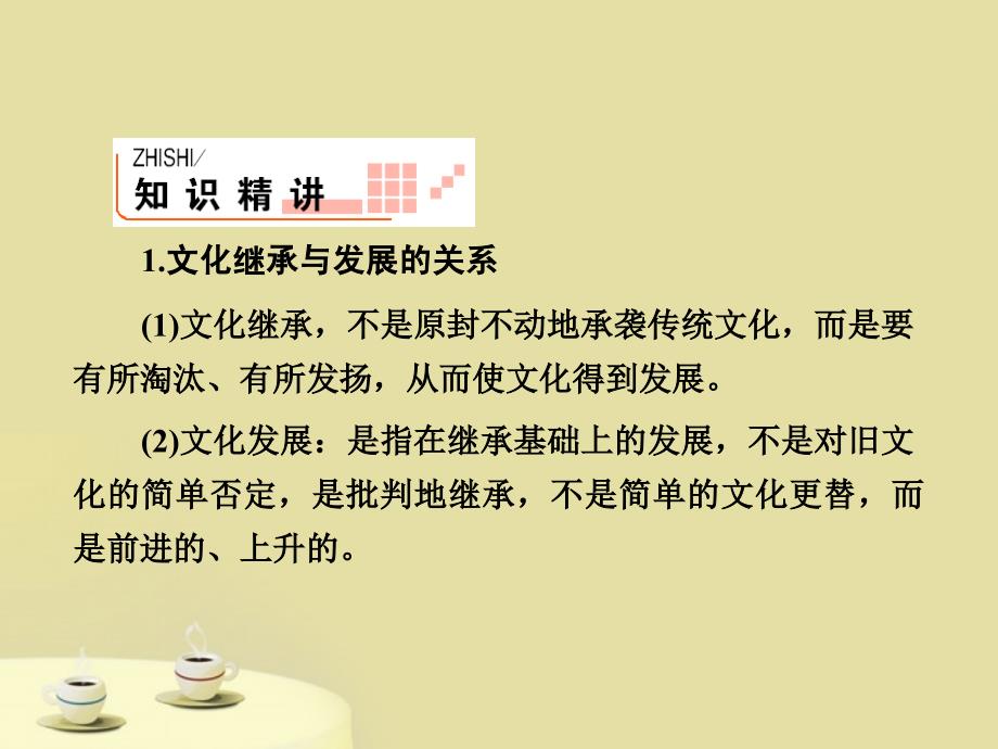 高考政治一轮复习 3-2-4文化的继承与文化发展（2）课件 新人教版_第2页