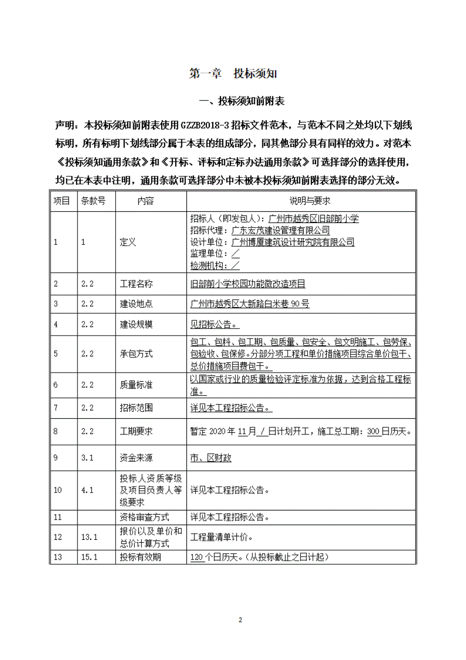 旧部前小学校园功能微改造项目招标文件_第3页