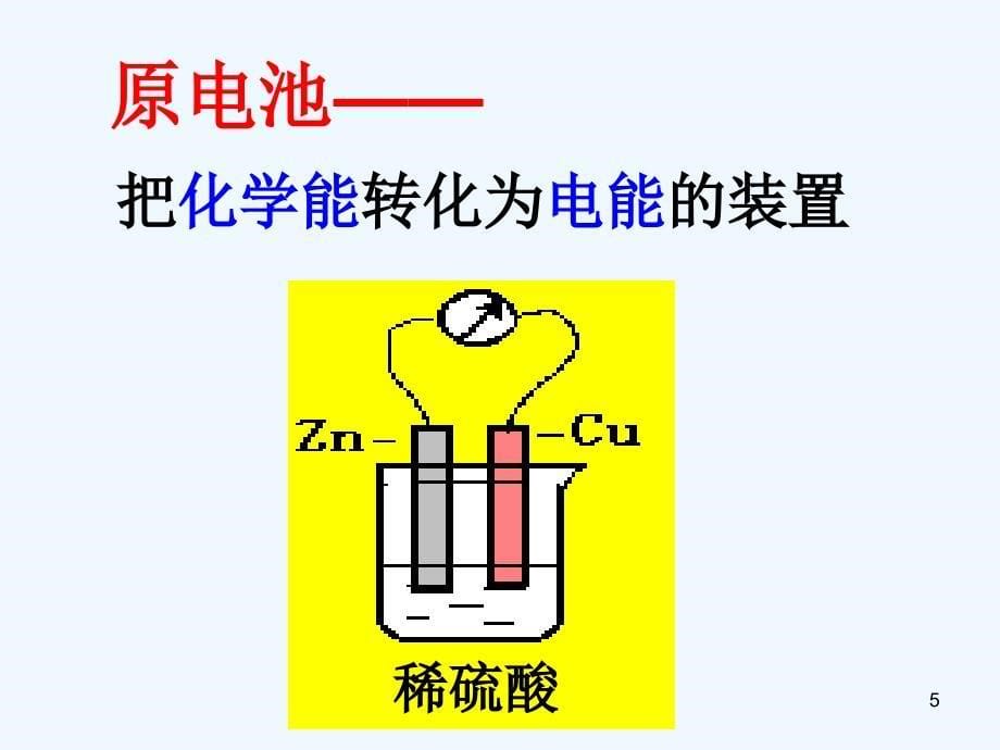 高中化学 第2章 第3节 化学反应的利用02课件 鲁科版必修2_第5页