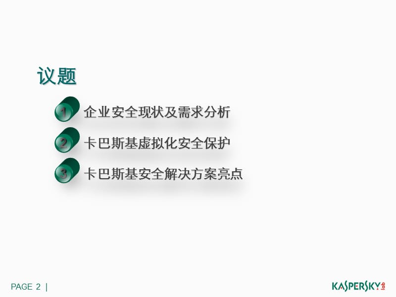 卡巴斯基空间安全解决方案 v171（主打胶片）课件_第2页