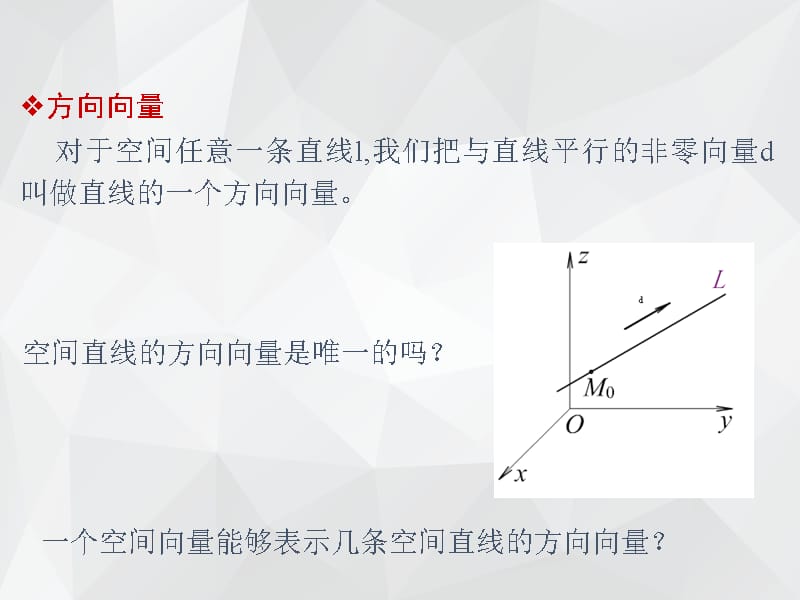 空间直线的方向向量和平面的法向量 .ppt_第2页