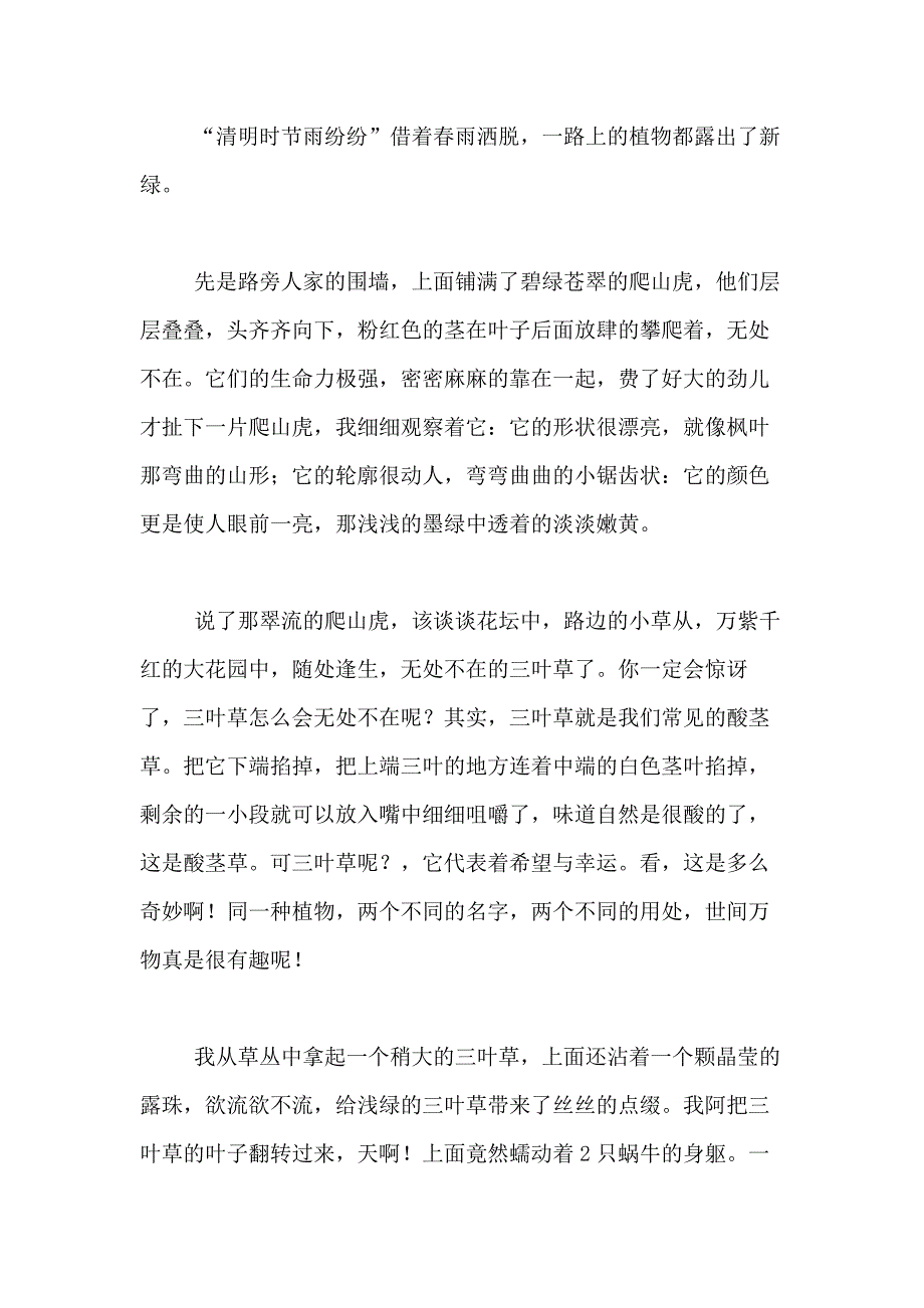 2021年【精选】小学写景作文500字合集十篇_第3页