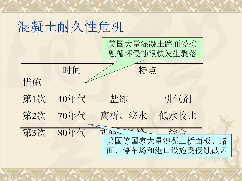 混凝土耐久性专题讲座课件_第3页