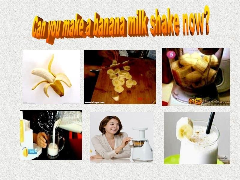 辽宁省东港市黑沟中学八年级英语课件：Unit 8《How do you make a banana milk shake》Section A（1a-1c）（人教新目标版上册）_第5页