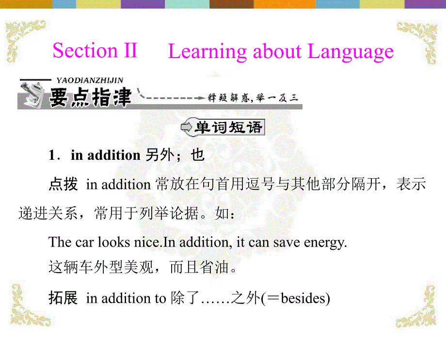 高中英语 unit 5：section ⅱ learning about language课件 新人教版必修2_第1页