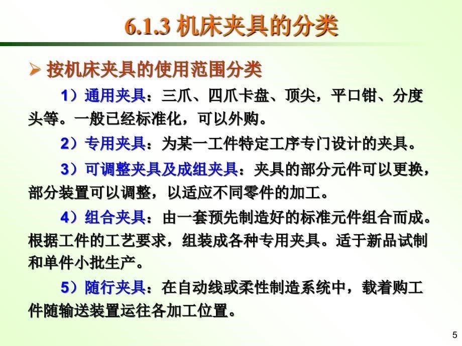 机械制造工艺 第6章 机床夹具课件_第5页