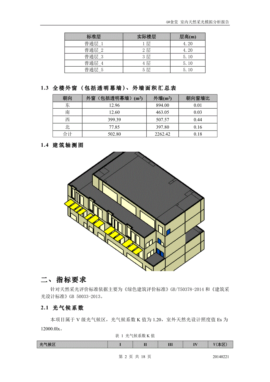 4#食堂-室内天然采光模拟分析报告（绿建统计法）_第3页