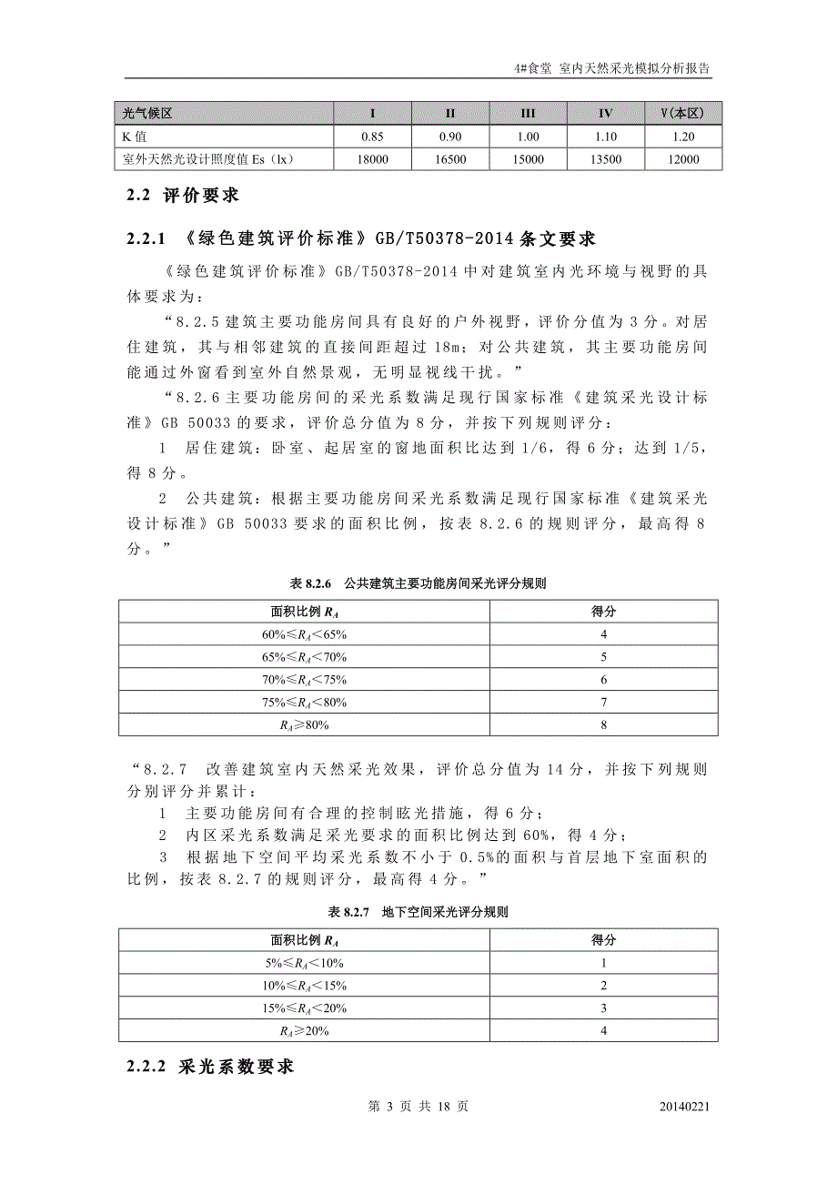 4#食堂-室内天然采光模拟分析报告（绿建统计法）_第4页