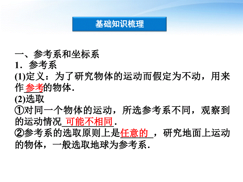 高考物理复习 第1章第一节描述运动的基本概念课件 沪科版_第3页