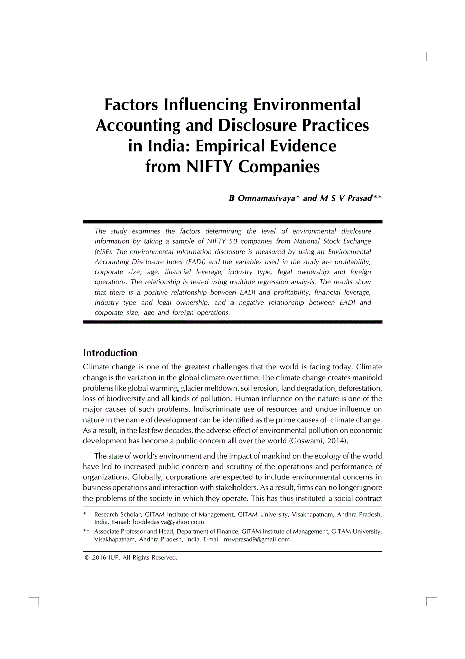 外文文献环境会计信息披露Factors Influencing Environmental_第1页