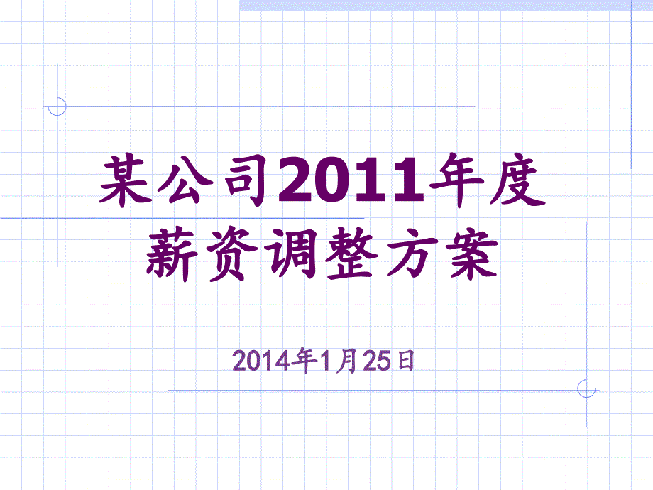 (实例某公司X年薪资调整建议方案精编版_第1页