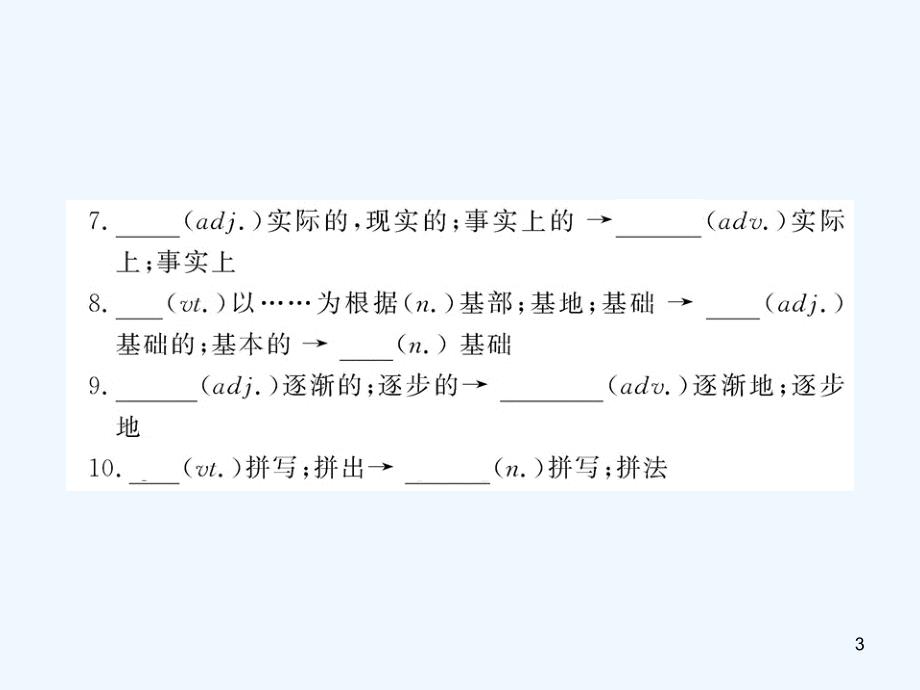 高中英语课时讲练通配套课件 Unit2《English around the world》Period 2 新人教版必修1_第3页