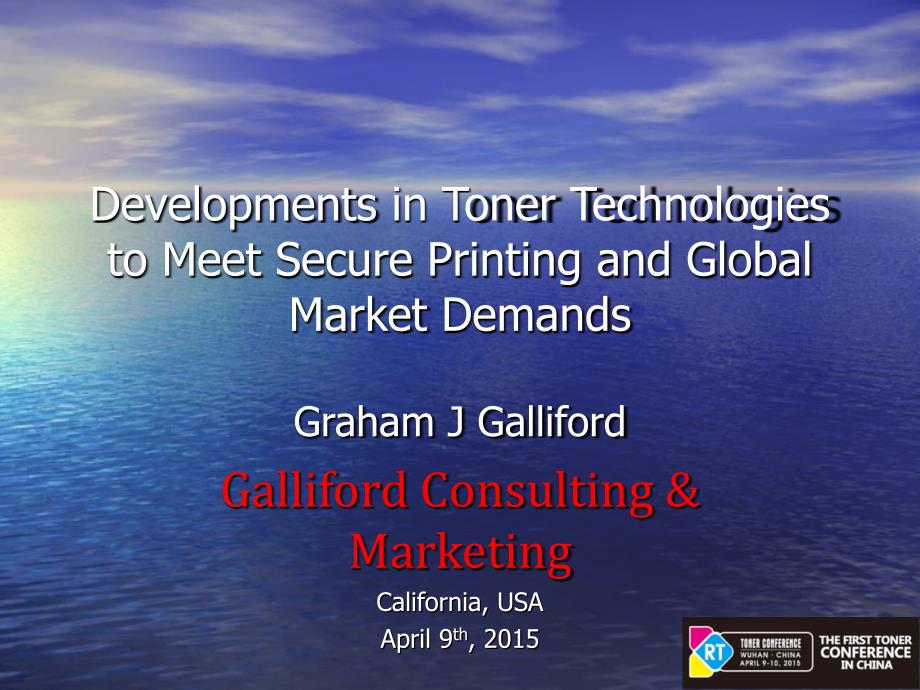 Graham J Galliford_Toner Conference Wuhan 3_第1页