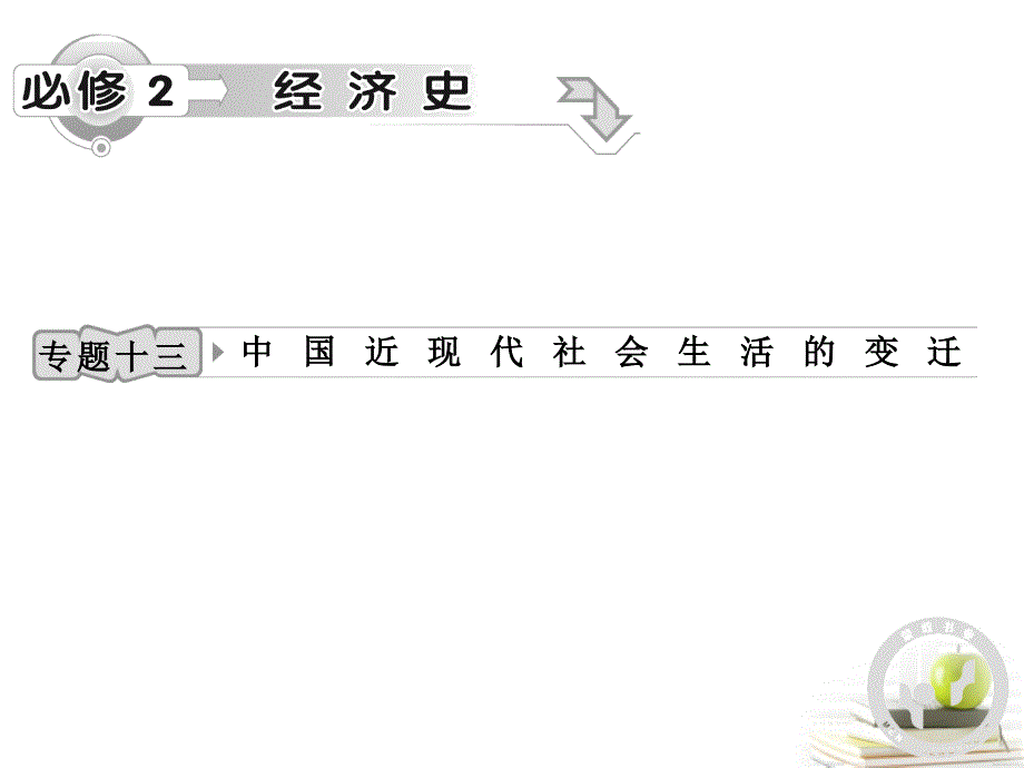 高考历史专题复习 专题十三 中国近现代社会生活的变迁 人民版_第1页