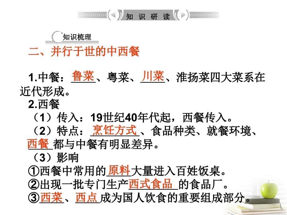 高考历史专题复习 专题十三 中国近现代社会生活的变迁 人民版_第5页