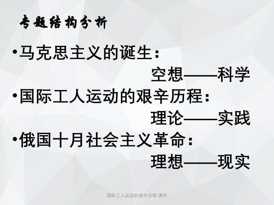 国际工人运动的艰辛历程 课件.ppt_第2页