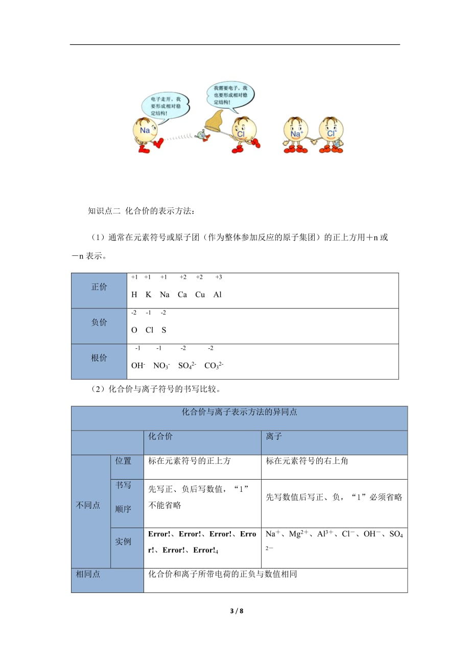 【教学方案】第二节 物质组成的表示 第2课时 示范教案1_第3页