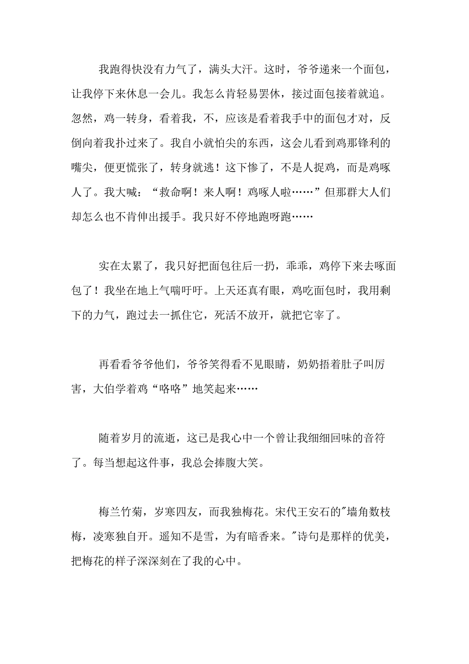 2021年关于点评小学作文400字合集8篇_第2页