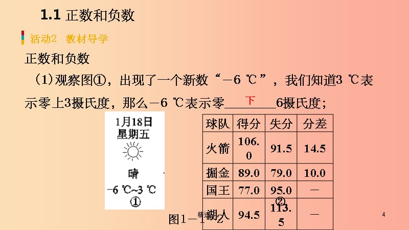 201X年秋七年级数学上册 第1章 有理数 1.1 正数和负数（预习）课件 新人教版_第4页