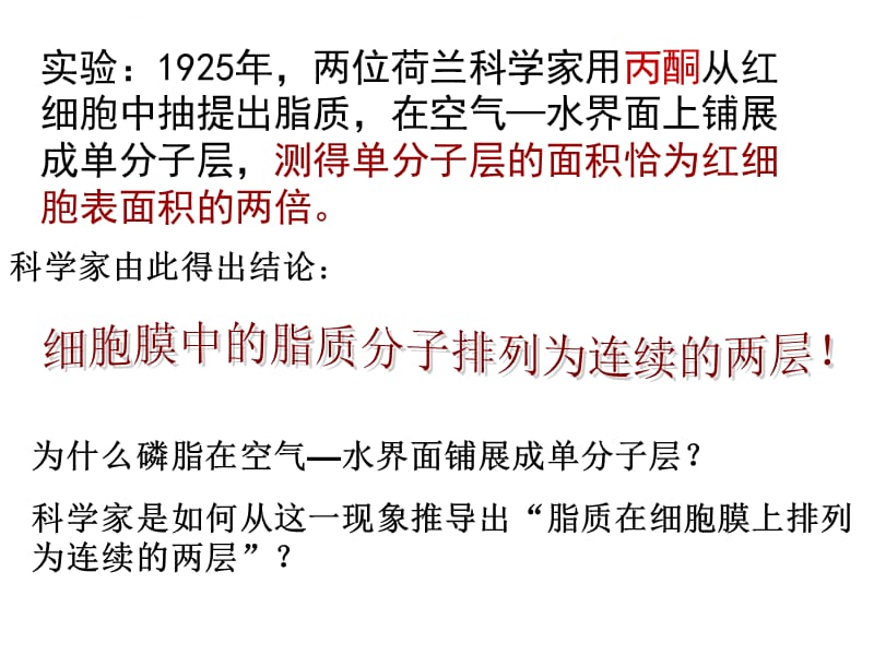 生物膜的流动镶嵌模型讲课课件_第4页