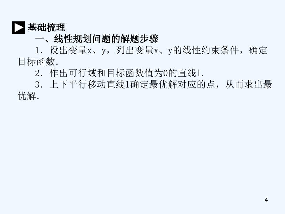 高考数学二轮复习 专题四：第二讲《基本不等式与不等式的证明》 文 课件_第4页