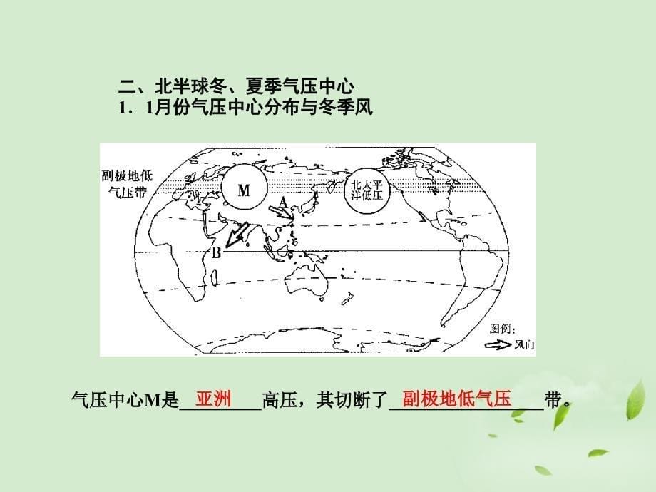 高考地理一轮复习 第二章第二讲气压带和风带课件 新人教版必修1_第5页