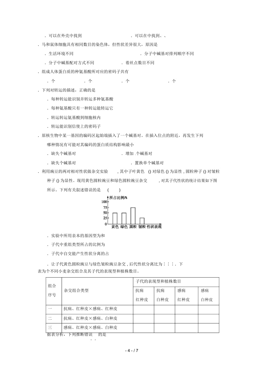 甘肃什宁县第一中学2018_2019学年高二生物下学期第二次月考试题201906050376_第4页