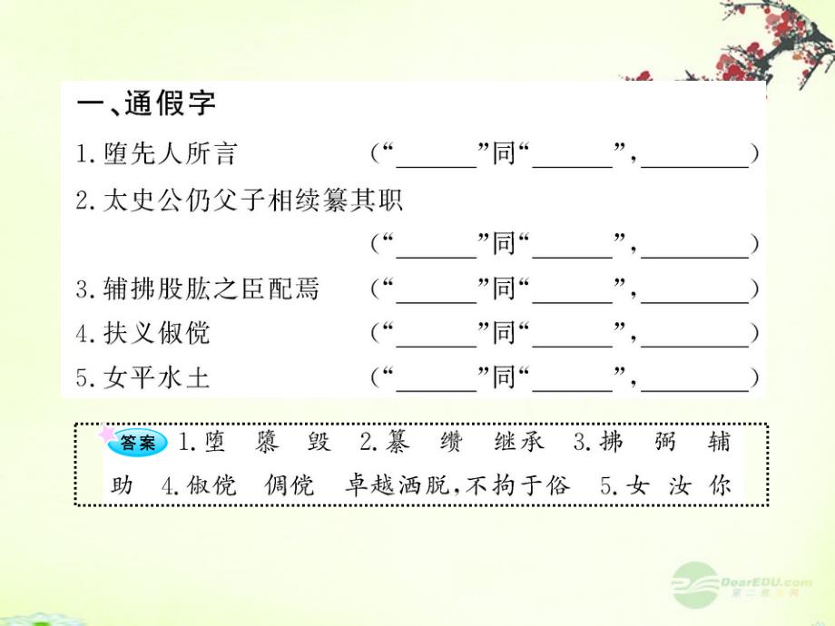 高中语文全程复习方略配套课件 《太史公自序》《夏本纪》《鲁周公世家》苏教版选修_第2页