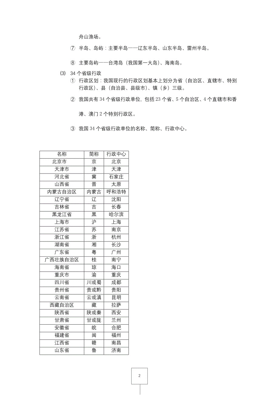 人教版八年级上册地理知识点总结(史上最全版) ._第2页