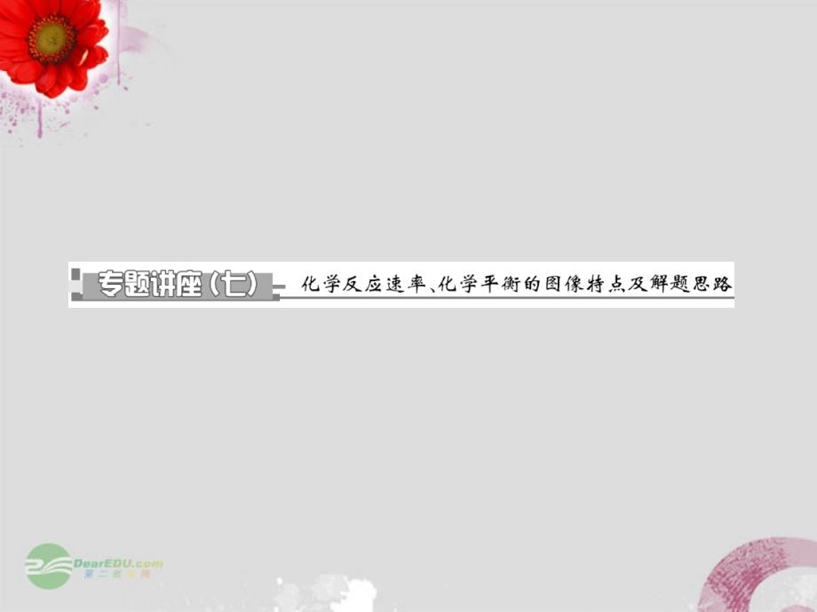 【创新设计】高考化学总复习 第7章 专题讲座（七） 化学反应速率、化学平衡的图像特点及解题思路_第1页