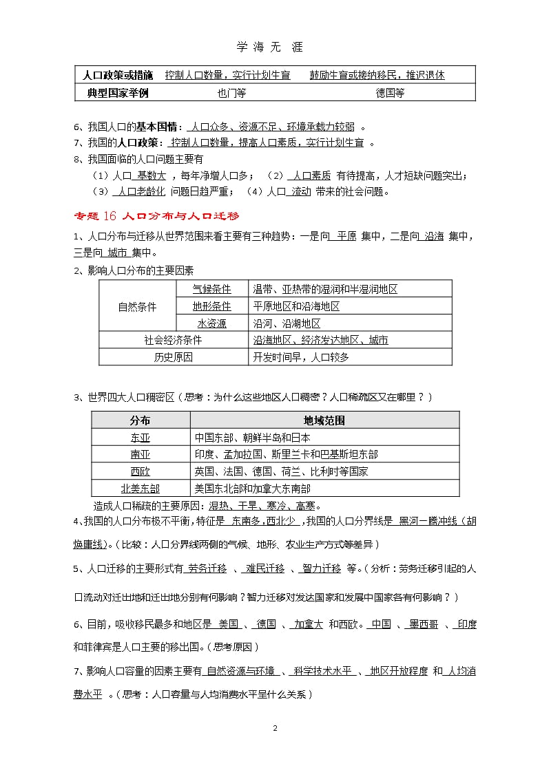 上海市合格考高一地理下册复习提纲 (1)（9月11日）.pptx_第2页