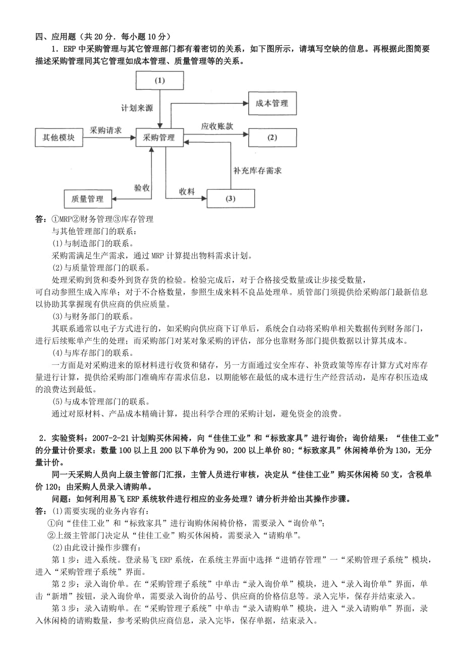 《ERP原理与应用》的复习重点及试题和答案2.doc_第4页