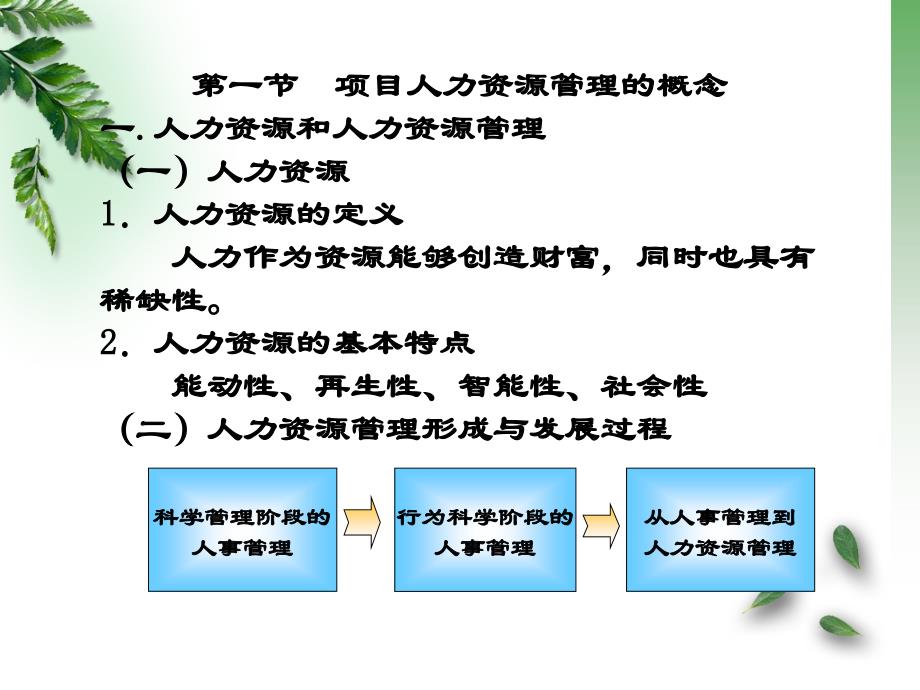 项目人力资源管理 ._第2页