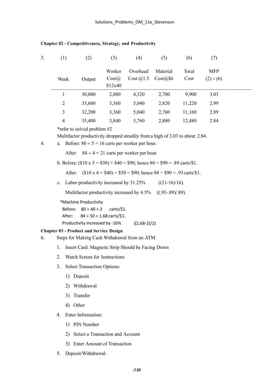 《运营管理》课后习题答案（9月11日）.pptx_第1页