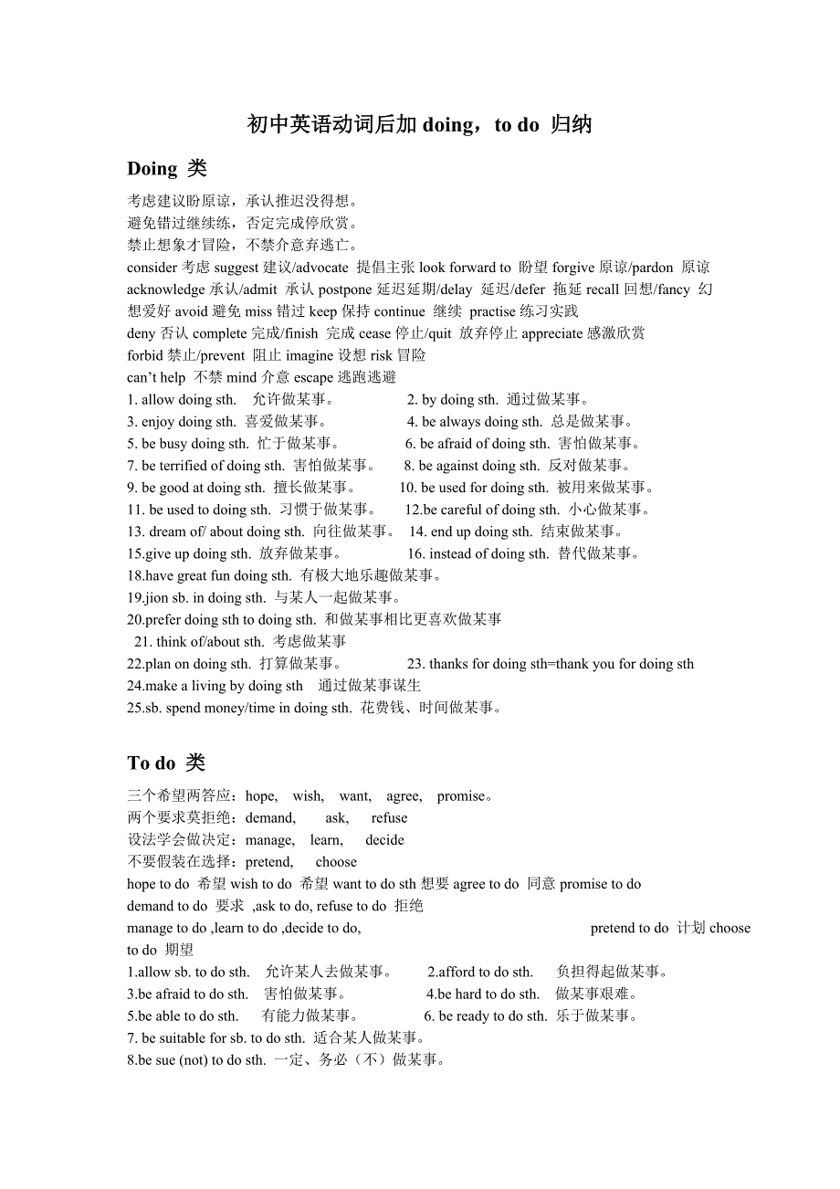 初中英语动词后加doing._第1页