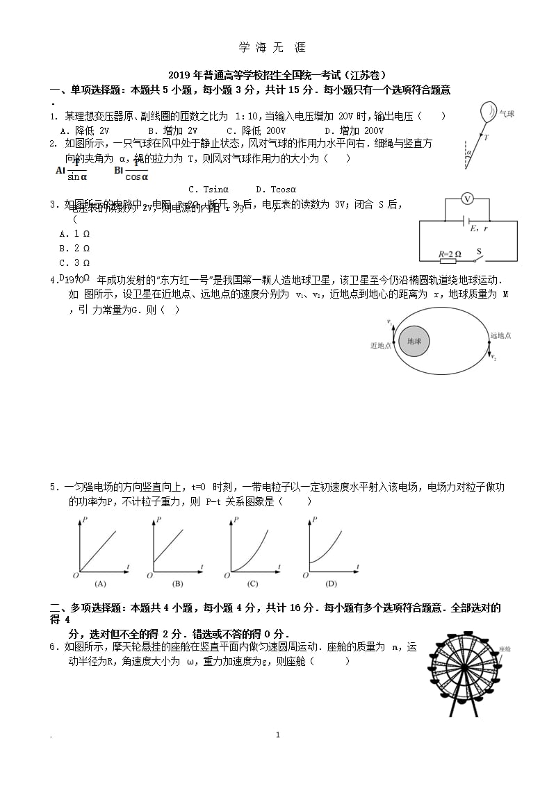 2019高考物理（9月11日）.pptx_第1页