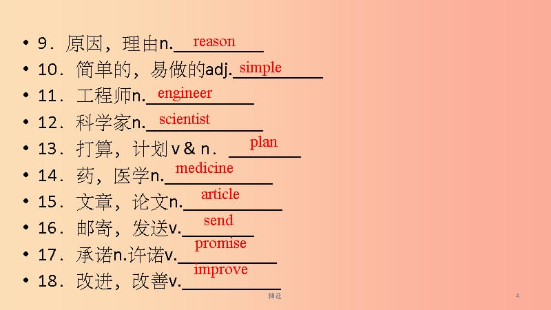 安徽省201X中考英语一轮复习第1部分考点探究八上第6课时Units5_7课件_第4页