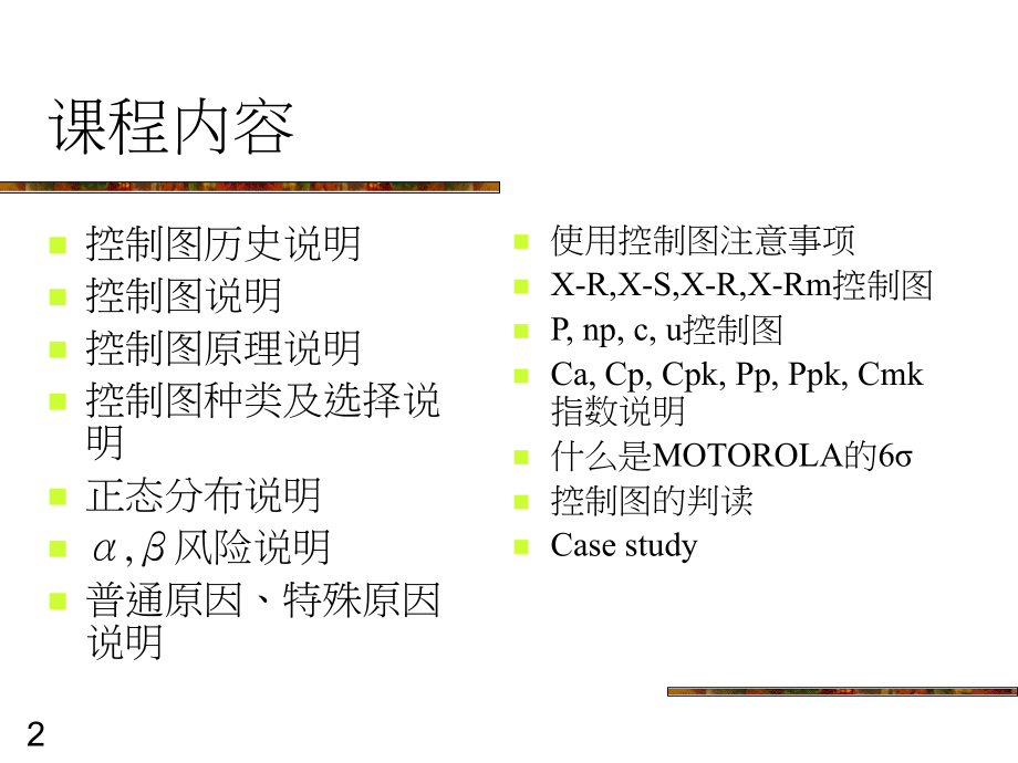 统计制程控制课件_第2页