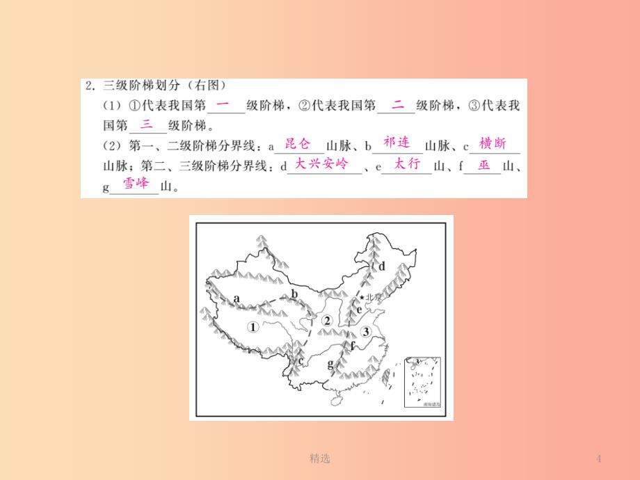 201X中考地理一轮复习 第12章 中国的自然环境（第1课时地形和地势）知识点梳理课件_第4页