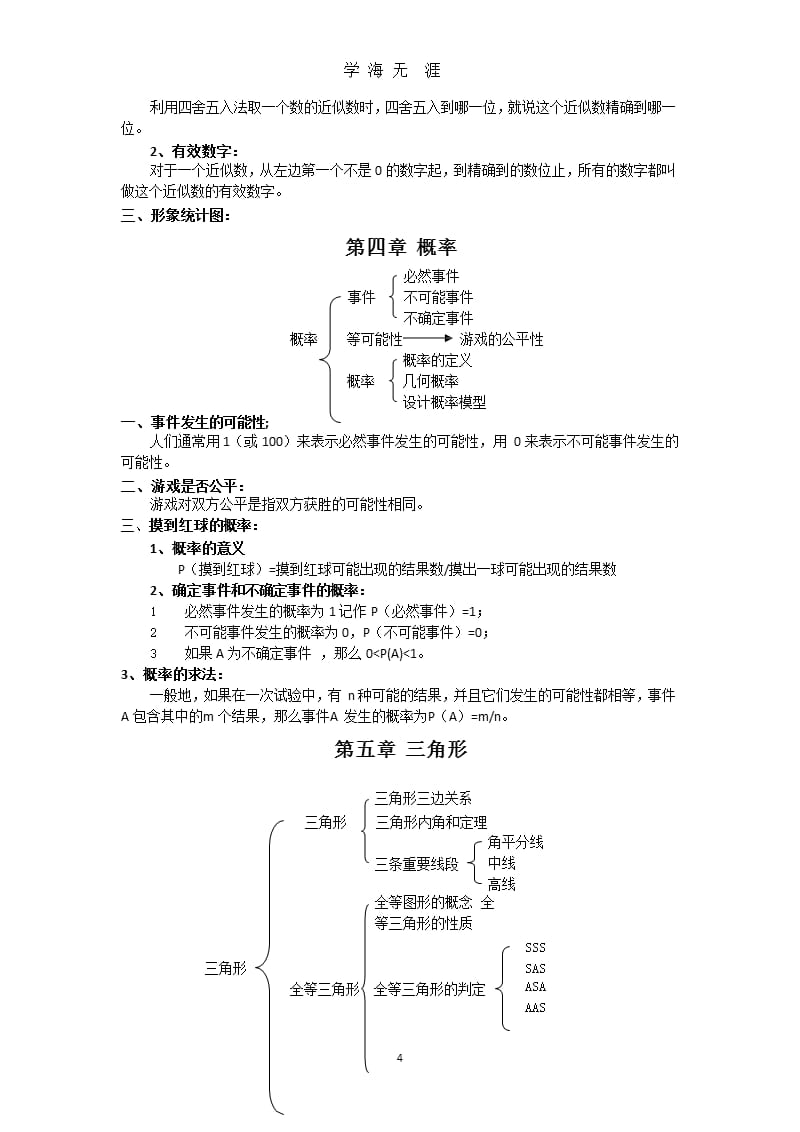 北师大版七年级下册数学各章知识点总结（9月11日）.pptx_第4页