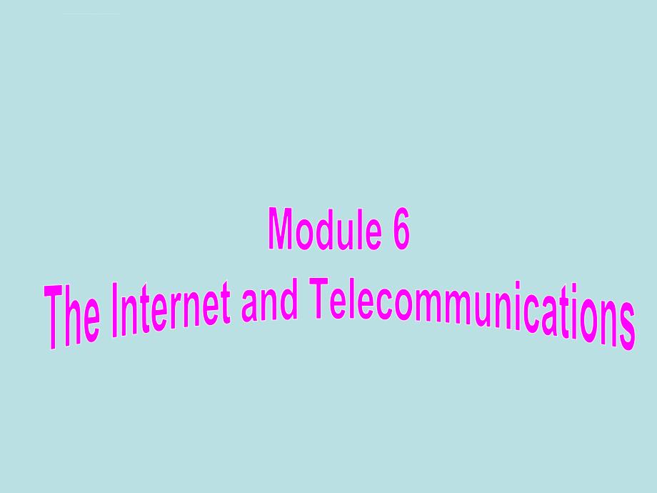 2017四川省宜宾市南溪区第二中学校高中英语外研版课件 必修一 Module_第1页