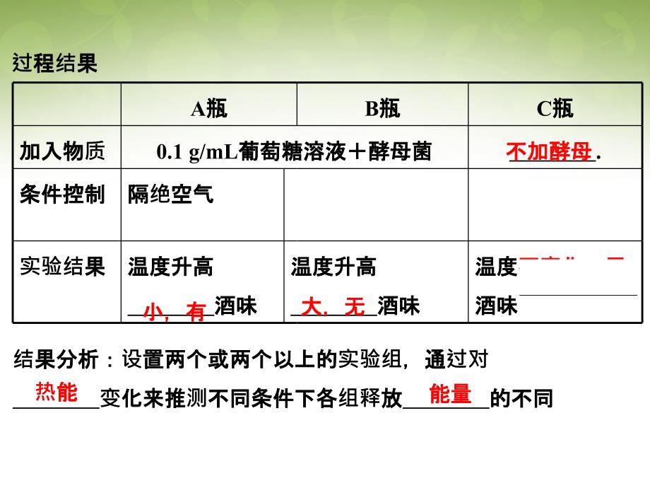 【创新设计】湖北省高考生物总复习 1-3-8从化学能到生物能细胞呼吸配套课件 中图版必修1_第4页