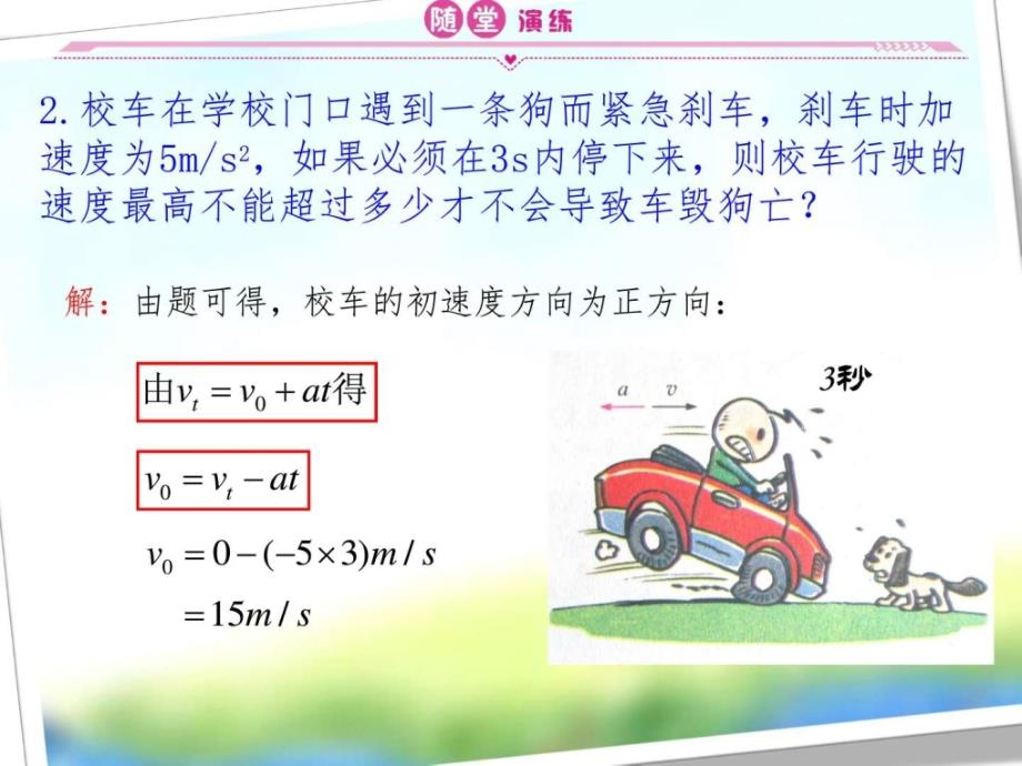 匀变速直线运动的规律广告传媒人文社科专业资料ppt13文档资料课件_第4页