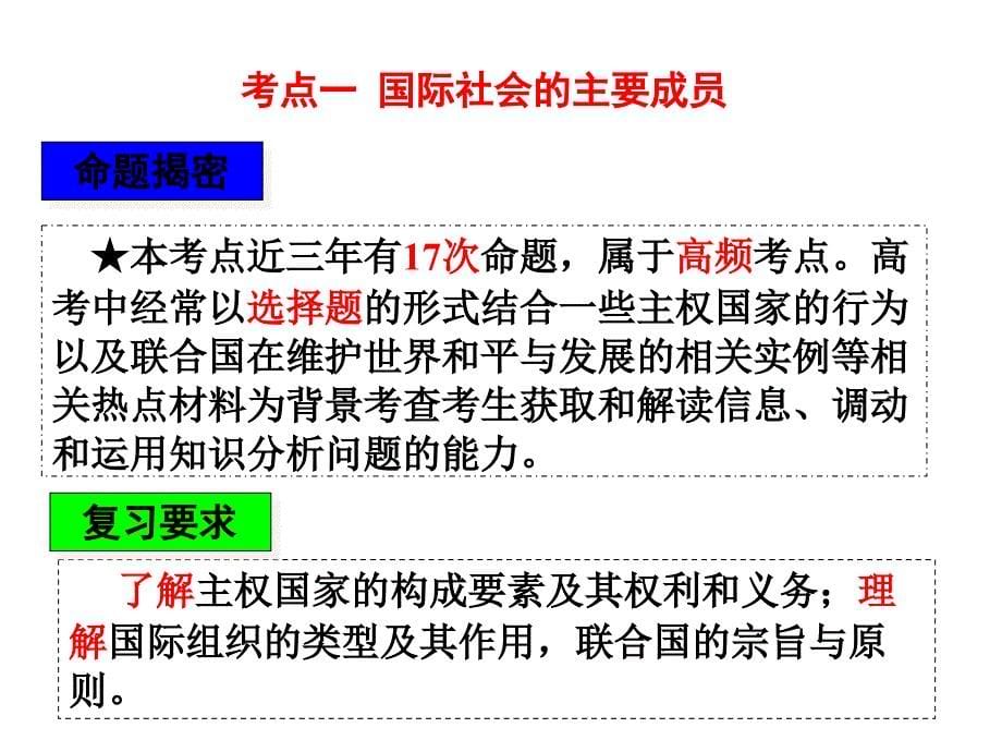 2017届高考政治一轮复习必修二第八课_走近国际社会讲述课件_第5页