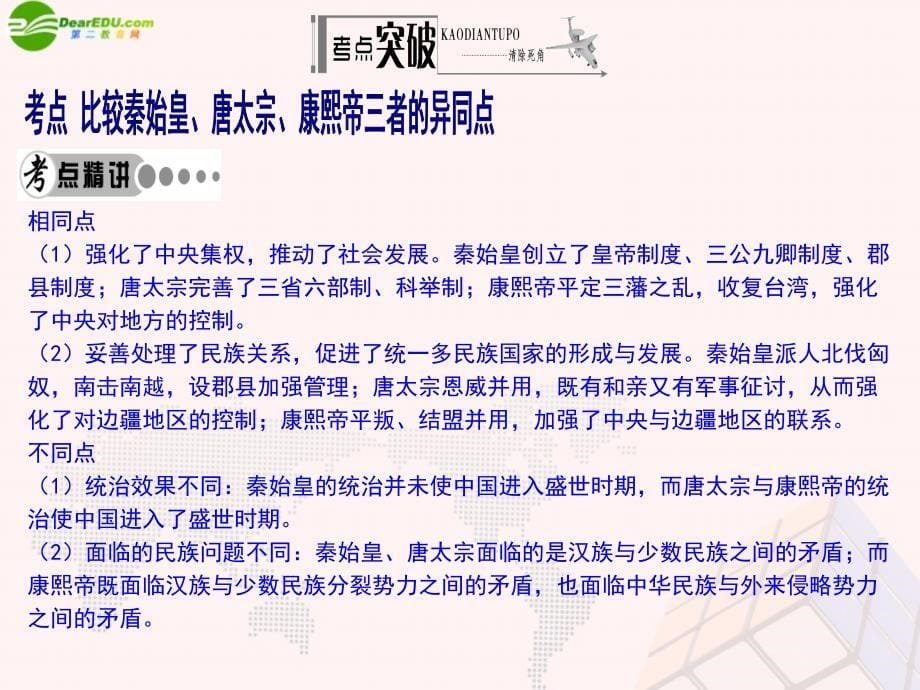 高考历史一轮复习 选考内容 中外历史人物评说学案部分课件 新人教版_第5页