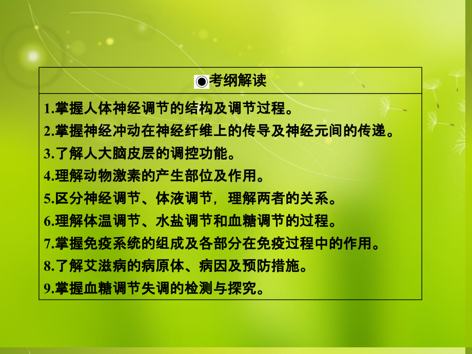 【高考领航】高考生物 2.1通过神经系统的调节复习课件 新人教版必修3_第3页