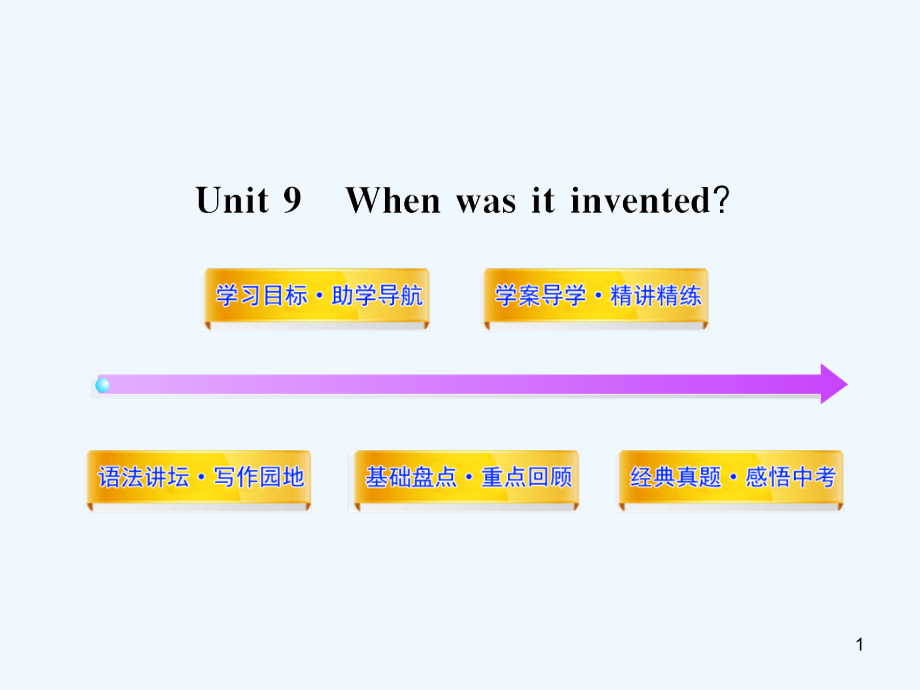 【金榜学案】九级英语上册 Unit 9配套课件 人教新目标版_第1页